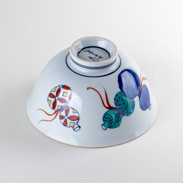 画像4: 鍋島六瓢(青) 茶碗 (4)