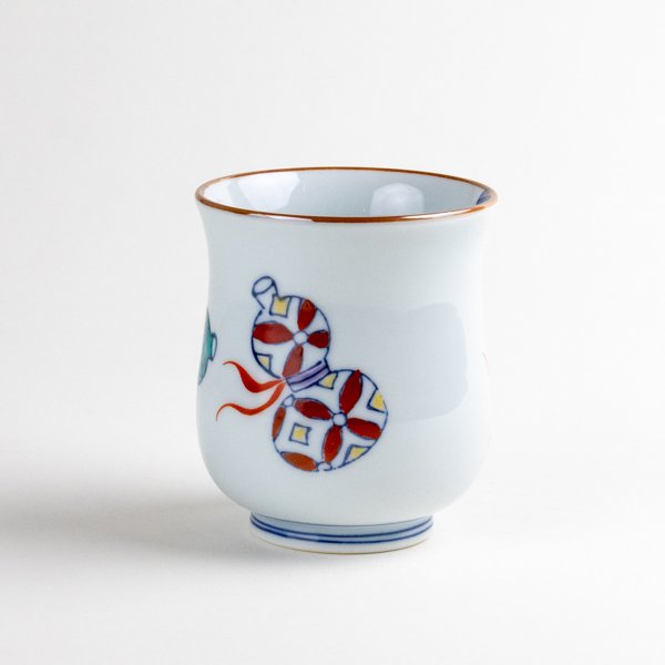 画像4: 【名入れ・名前入り】鍋島六瓢（青） 湯呑 (4)