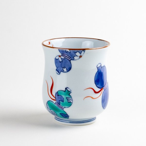 画像5: 【名入れ・名前入り】鍋島六瓢（青） 湯呑 (5)