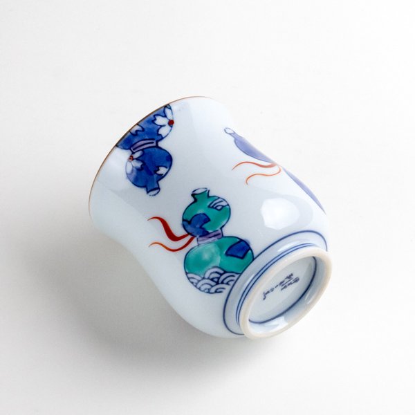 画像6: 【名入れ・名前入り】鍋島六瓢（青） 湯呑 (6)