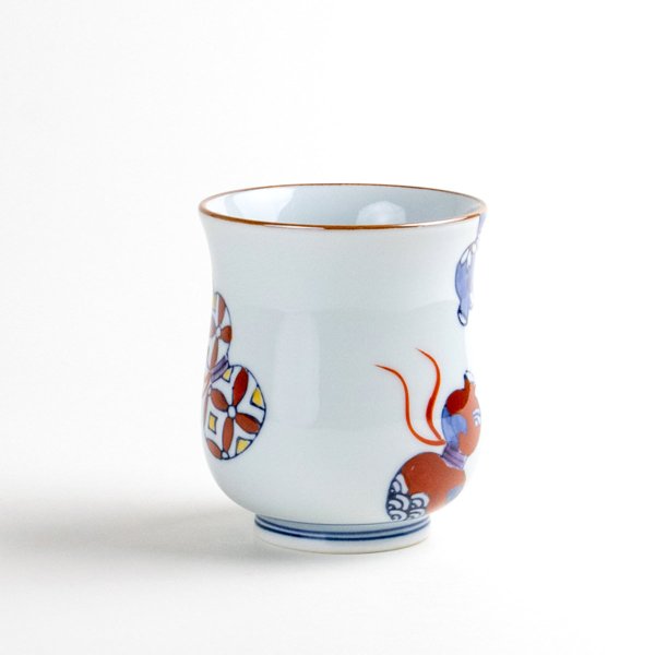 画像3: 【名入れ・名前入り】鍋島六瓢(赤) 湯呑 (3)