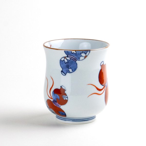 画像5: 【名入れ・名前入り】鍋島六瓢(赤) 湯呑 (5)