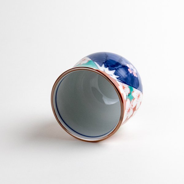 画像5: 【名入れ・名前入り】鍋島富士（青富士） 湯呑 (5)