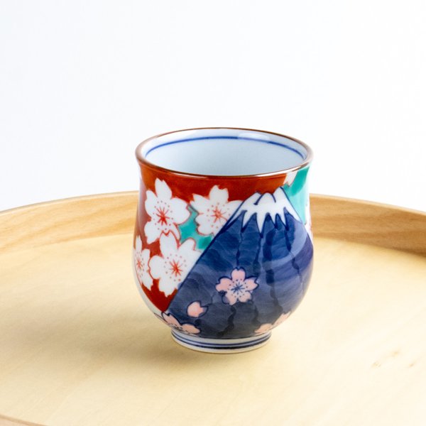 画像6: 【名入れ・名前入り】鍋島富士（青富士） 湯呑 (6)