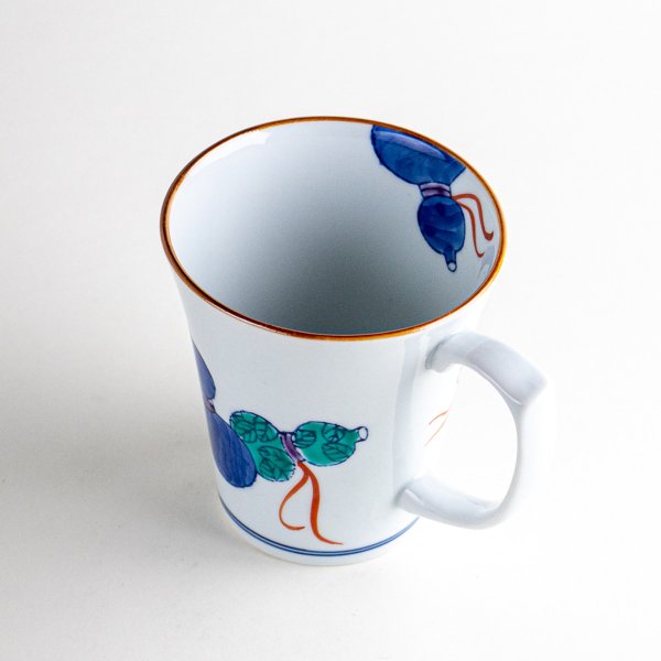 画像4: 【名入れ・名前入り】鍋島六瓢(青) マグカップ (4)