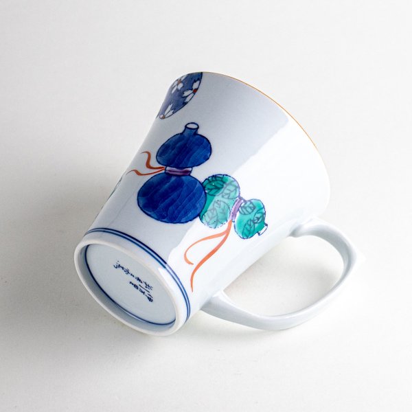 画像5: 【名入れ・名前入り】鍋島六瓢(青) マグカップ (5)