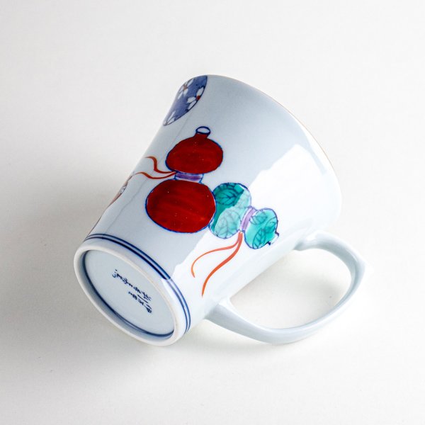 画像5: 【名入れ・名前入り】鍋島六瓢(赤) マグカップ (5)