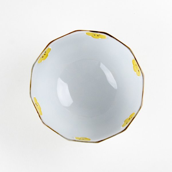 画像3: 一珍小花（黄） 茶碗 (3)