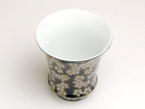 画像2: 夜桜(反り型)日本酒グラス SAKE GLASS (2)