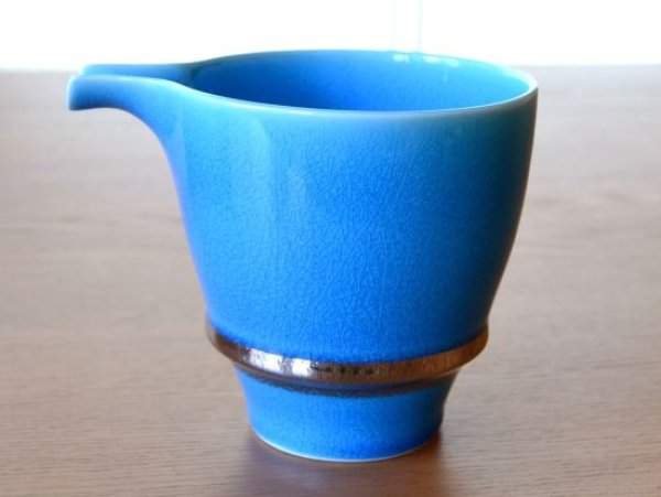 画像2: 紺碧 半酒器セット（木箱入） (2)