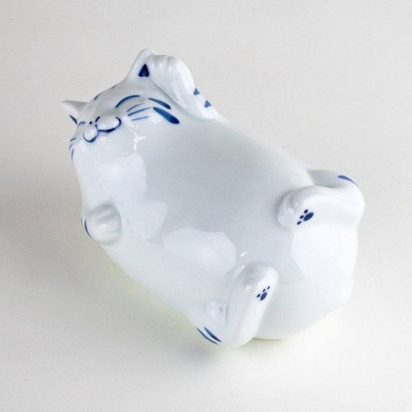 画像2: 笑い猫 置物 (2)