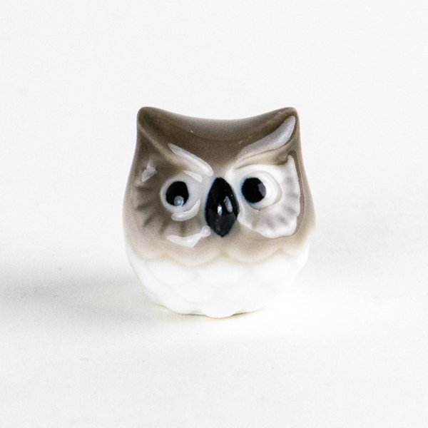 ミニふくろう（茶）　置物