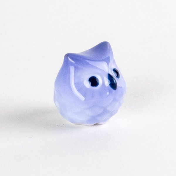 画像5: ミニふくろう（青）　置物 (5)