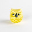 ミニふくろう（黄）　置物