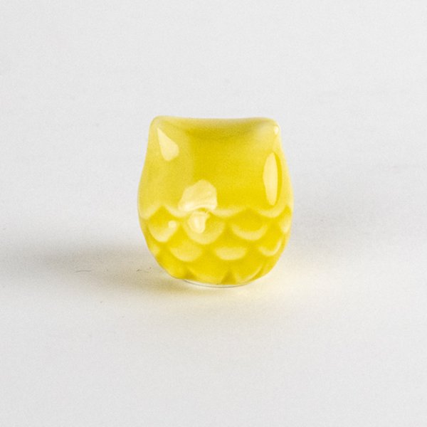 画像3: ミニふくろう（黄）　置物 (3)