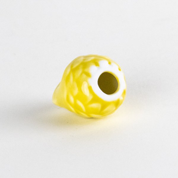 画像4: ミニふくろう（黄）　置物 (4)