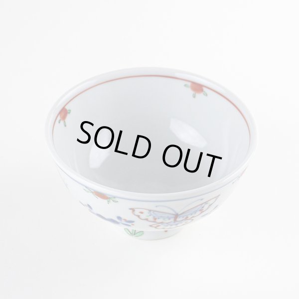 画像2: 天啓花蝶（大） 茶碗 (2)