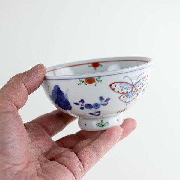 画像6: 天啓花蝶（大） 茶碗 (6)