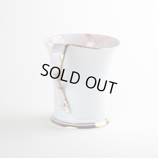 画像2: 【名入れ・名前入り】金濃ピンク牡丹 マグカップ (2)