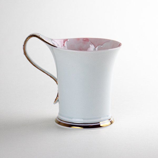 画像3: 【名入れ・名前入り】金濃ピンク牡丹 マグカップ (3)