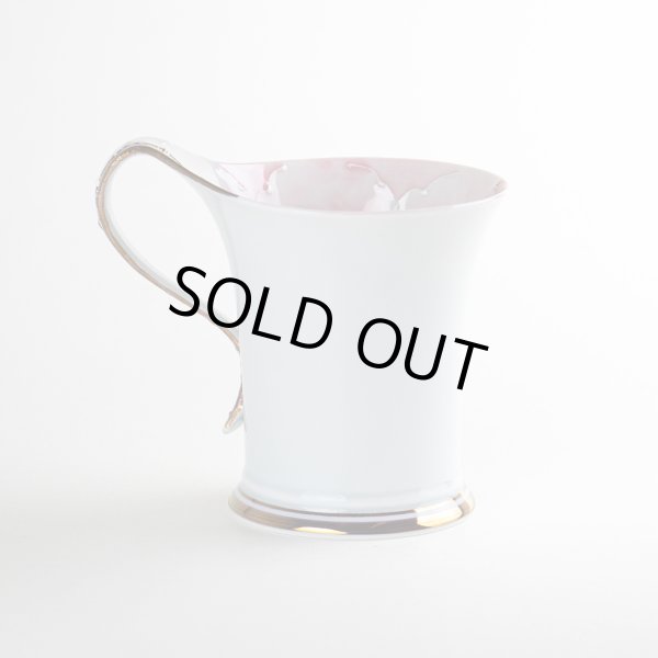 画像3: 【名入れ・名前入り】金濃ピンク牡丹 マグカップ (3)