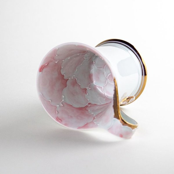 画像5: 【名入れ・名前入り】金濃ピンク牡丹 マグカップ (5)