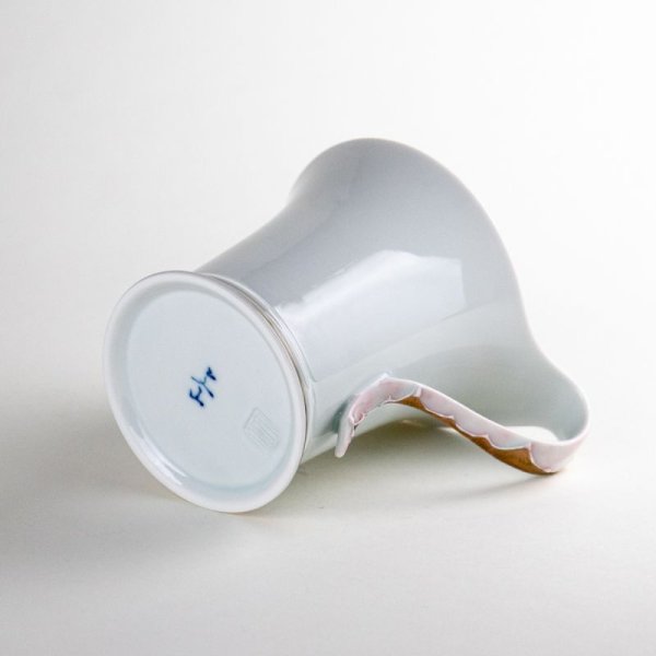 画像6: 【名入れ・名前入り】金濃ピンク牡丹 マグカップ (6)