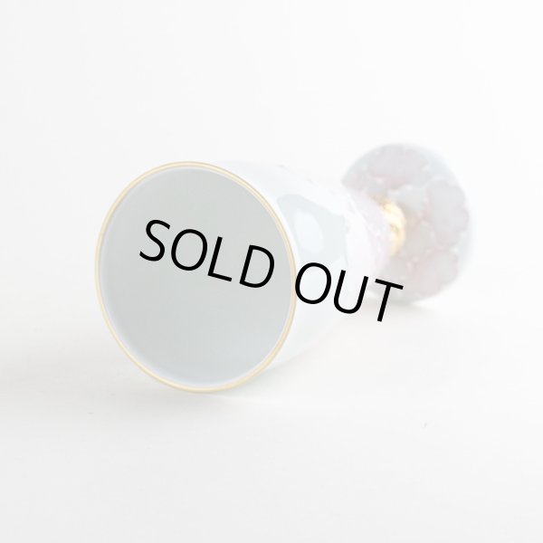 画像3: 金濃ピンク牡丹 ワイングラス (3)