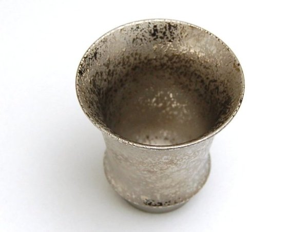 画像2: 銀彩(反り型)日本酒グラス SAKE GLASS (2)
