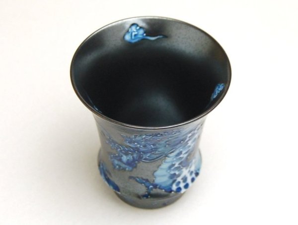 画像3: 皇帝龍(反り型)日本酒グラス SAKE GLASS (3)