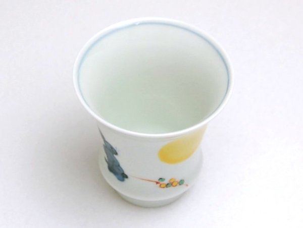 画像3: 月兎(反り型)日本酒グラス SAKE GLASS (3)