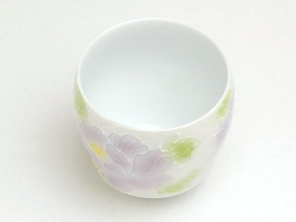 画像2: 一珍牡丹（丸型）日本酒グラス SAKE GLASS (2)