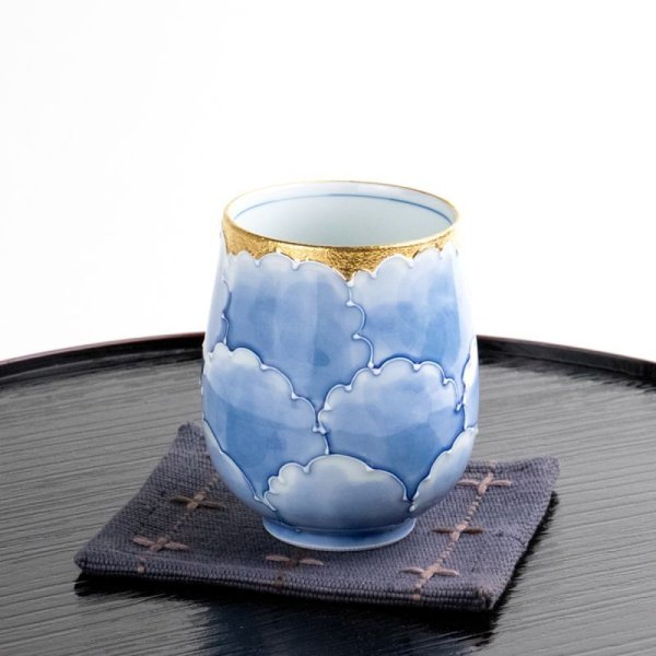 画像4: 金濃牡丹(大) 湯呑 (4)