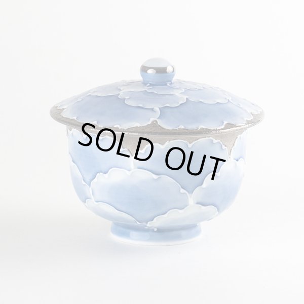 画像1: プラチナ牡丹 蓋付き汲出し (1)