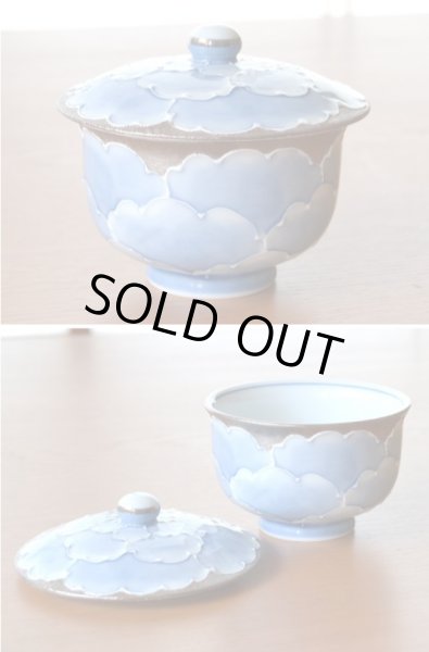 画像3: プラチナ牡丹 汲出しＵ土瓶茶器揃（木箱入） (3)