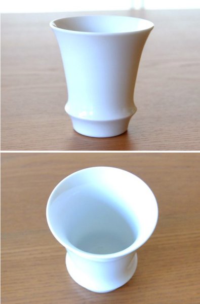 画像4: 白磁 半酒器セット(木箱入)※盃は「反型」 (4)