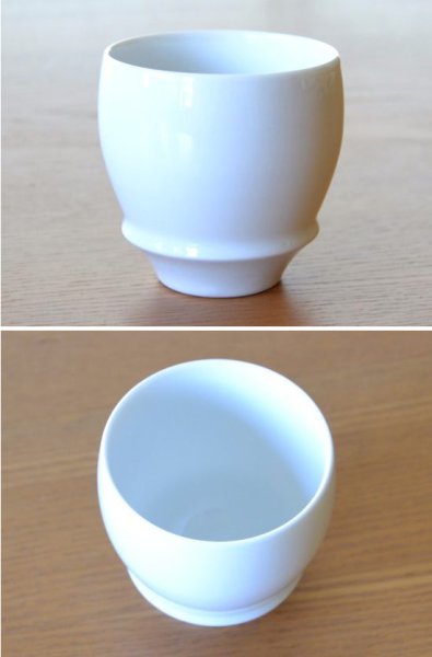 画像4: 白磁 半酒器セット(木箱入)※盃は「丸型」 (4)