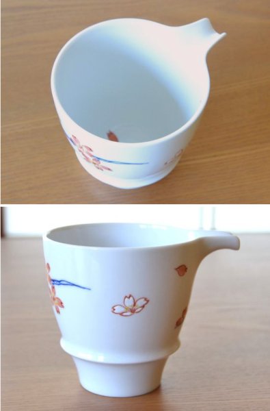 画像3: 染桜 半酒器セット（木箱入） (3)