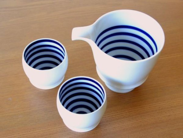 画像2: 蔵 半酒器セット(木箱入) (2)