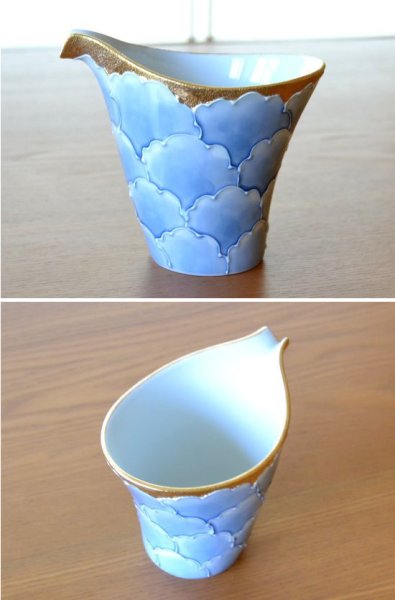 画像3: 金濃牡丹 片口半酒器セット(木箱入) (3)