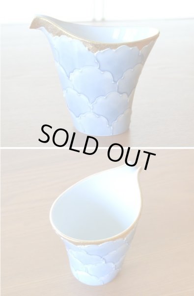 画像3: 金濃牡丹 片口半酒器セット（木箱入） (3)