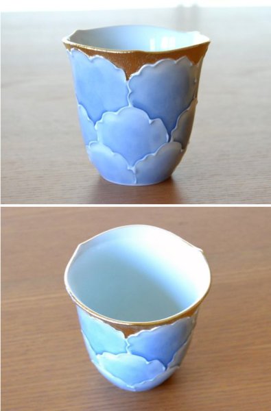 画像4: 金濃牡丹 片口半酒器セット(木箱入) (4)