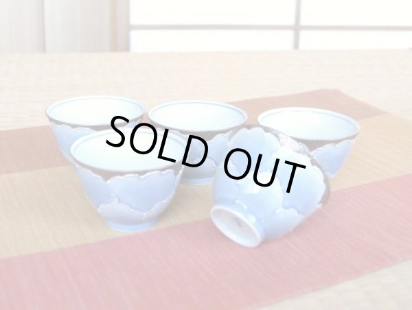 外プラチナ牡丹 煎茶揃い（化粧箱入）