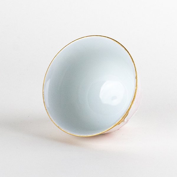 画像5: 外金ピンク牡丹　反千茶 (5)