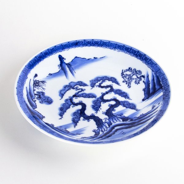 画像2: 山水　８寸平皿 (2)