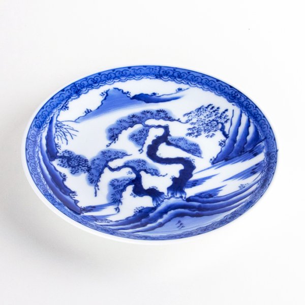画像2: 山水　６寸平皿 (2)