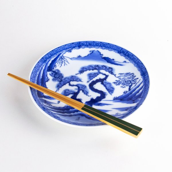 画像5: 山水　６寸平皿 (5)