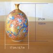 画像7: 黄金桜絵 花瓶 藤井錦彩 作 (7)