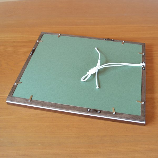 画像4: 赤富士桜図 陶額 （中） 壁掛け飾り 金龍窯 作 (4)