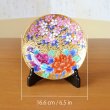 画像5: 金彩牡丹桜 飾り皿 皿立付き 金龍窯 作 (5)